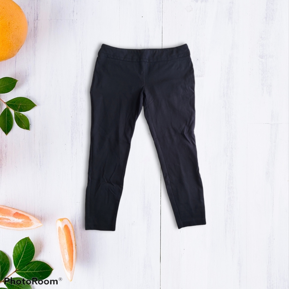 Basic black stretch pull on dress pants
